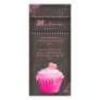 Bakery Rack Card Cupcake Pink Chocolate Brown