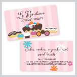 Bakery sweets cake cupcakes eclairs cookies bus... business cards