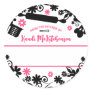 baking bakery utensils flowers gift tag sticker