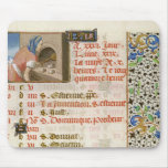 Baking Bread, from a Book of Hours Mouse Pad