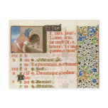 Baking Bread, from a Book of Hours Post Cards