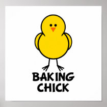 Baking Chick Poster