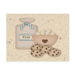 Baking Cookies Recipe Card Postcards