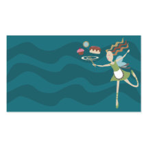 baking cooking fairy whisk dessert business card