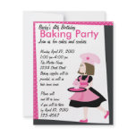 Baking Cutie invitations