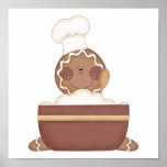 baking gingerbread man posters