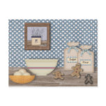 Baking Gingerbread Men Recipe Card postcards