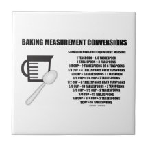 Baking Measurement Conversions (Measure) Tile