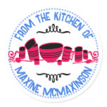 baking mixing bowl cannisters kitchen gift tag ... sticker