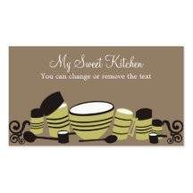 baking mixing bowl kitchen cannisters bakery bu... business cards
