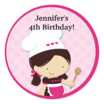 Baking Party Favour Stickers