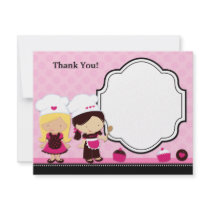 Baking Party Thank You Card