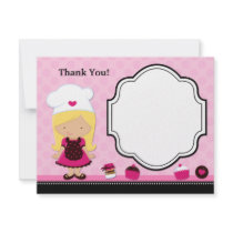 Baking Party Thank You Card