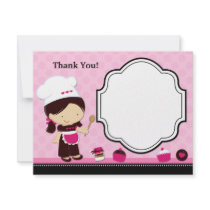 Baking Party Thank You Card