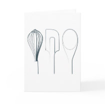 Baking Utensils Greeting Cards