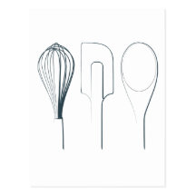 Baking Utensils Postcard