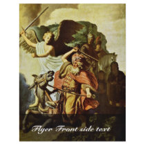 Balaam And His Ass. By Rembrandt Van Rijn Flyer Design