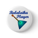 Balalaika Player Pinback Button
