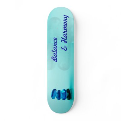 Balance and Harmony Skateboard - C... - Customised by funny_tshirt