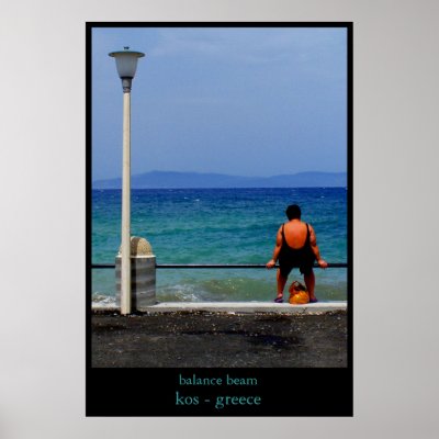 balance beam poster by chaffeel