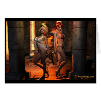 "Balance" Erotic Sexy Pinup any Occasion Cards by sexyshirts2