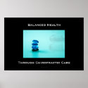 Balanced Health Through Chiropractic Care Poster 1 posters