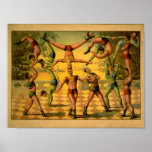 Balancing Acrobats Circus Poster posters
