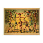 Balancing Acrobats Circus Poster