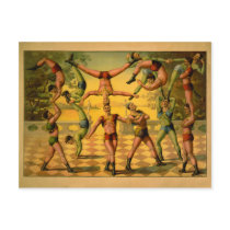 Balancing Acrobats Circus Poster