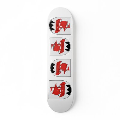 Balbieriskis, Lithuania Skateboard by bestflag