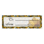 Balboa Octagonal Wreaths Lg Any Color Gift Tag Business Card