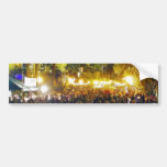 Balboa Park Crowds Nighttime Palm Trees Lights Bumper Sticker