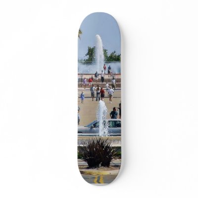 Balboa Park Fountains Prado Gaslamps Skate Board Deck by lifesphere