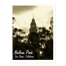 Balboa Park, San Diego CA, Postcard