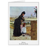 Balcony By Morisot Berthe Card