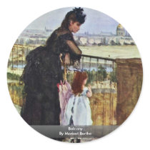 Balcony By Morisot Berthe Stickers