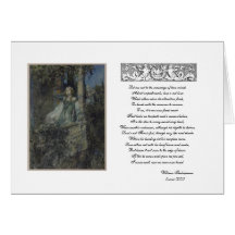 Balcony Scene with Juliet Greeting Cards
