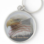 Bald Eagle & American Flag