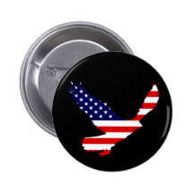 Bald Eagle American Flag Pins