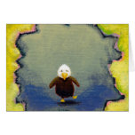 Bald eagle art wobbly baby learning empowerment