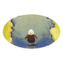 Bald eagle baby growth empowerment fun unique art