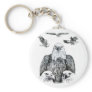 Bald Eagle Collage Pencil drawing sketch Keychains