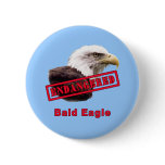 Bald Eagle Endangered Species Pinback Button