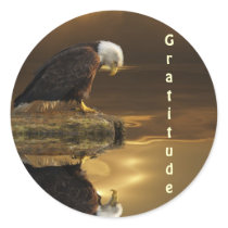 Bald Eagle GRATITUDE Series Sticker