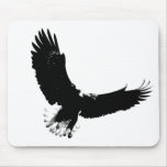 Bald Eagle in Flight Mousepads