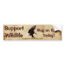 BALD EAGLE Landing Wildlife Support Bumper Sticker