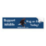 BALD EAGLE Landing Wildlife Support Bumper Sticker