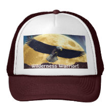 Bald Eagle & Moon Wilderness Warrior Outdoors Hat