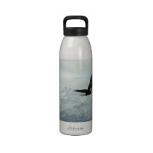 Bald Eagle & mountains Reusable Water Bottles