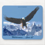 BALD EAGLE & Mountains Wilderness Mousepad